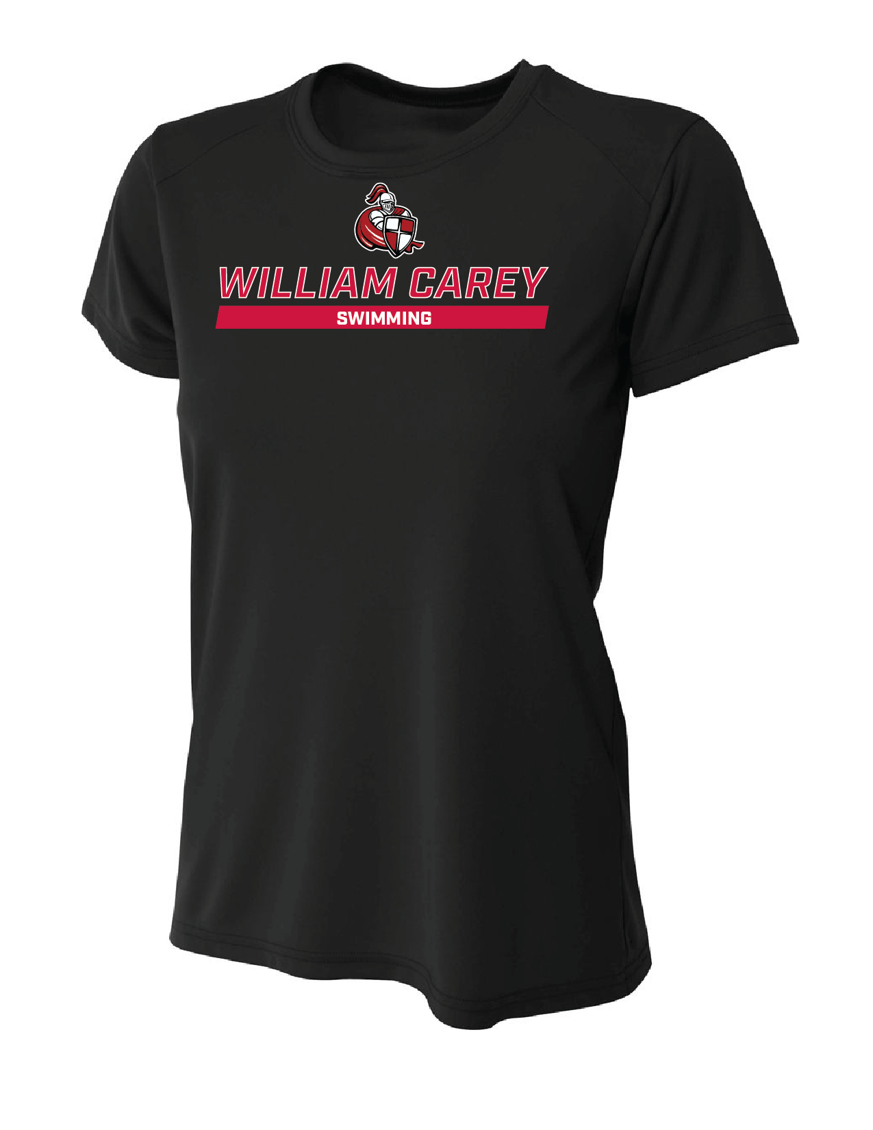 WCU Swimming Women's Short-Sleeve Performance Shirt WCU Swim Black Wc W/Crusader - Third Coast Soccer