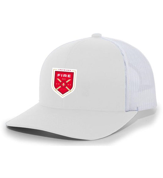 TCS Louisiana Fire Flexfit Premium Trucker Hat Louisiana Fire Spiritwear   - Third Coast Soccer