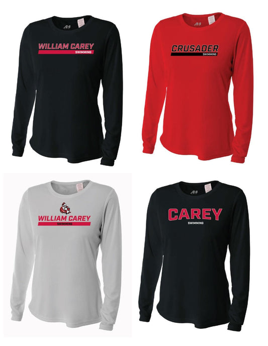 WCU Swimming Women's Long-Sleeve Performance Shirt WCU Swim   - Third Coast Soccer
