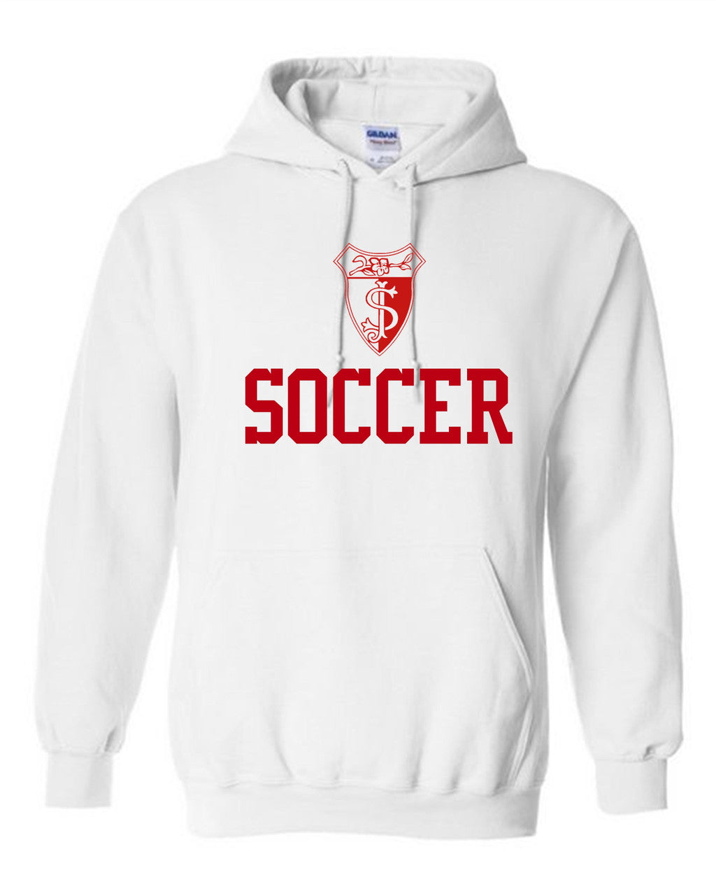 SJA Hoody St. Joesphs Academy White Mens Small - Third Coast Soccer