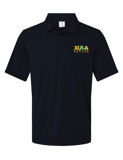 XULA Soccer Men's Vital Polo Xavier University Black Mens Small - Third Coast Soccer