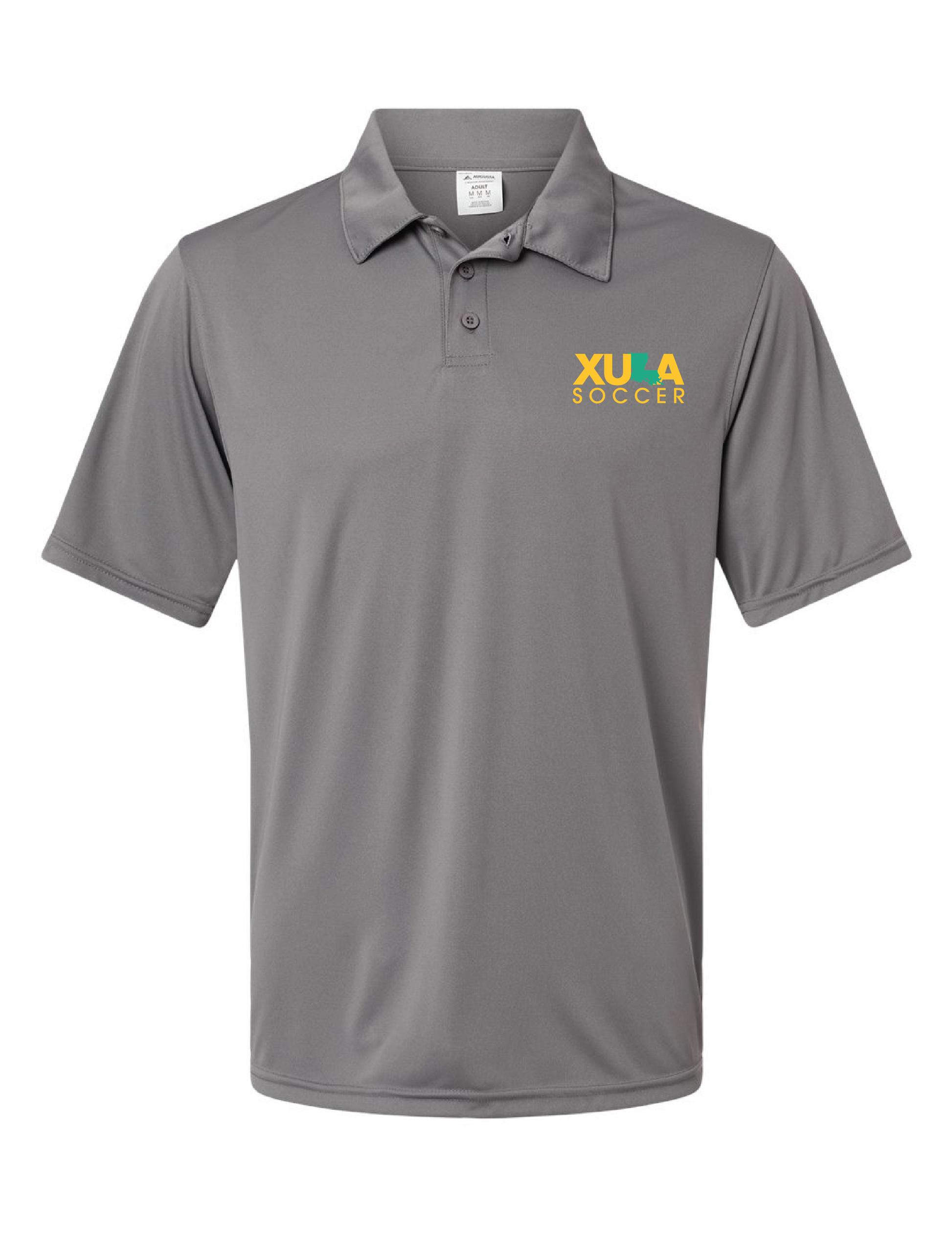 XULA Soccer Men's Vital Polo Xavier University Graphite Mens Small - Third Coast Soccer