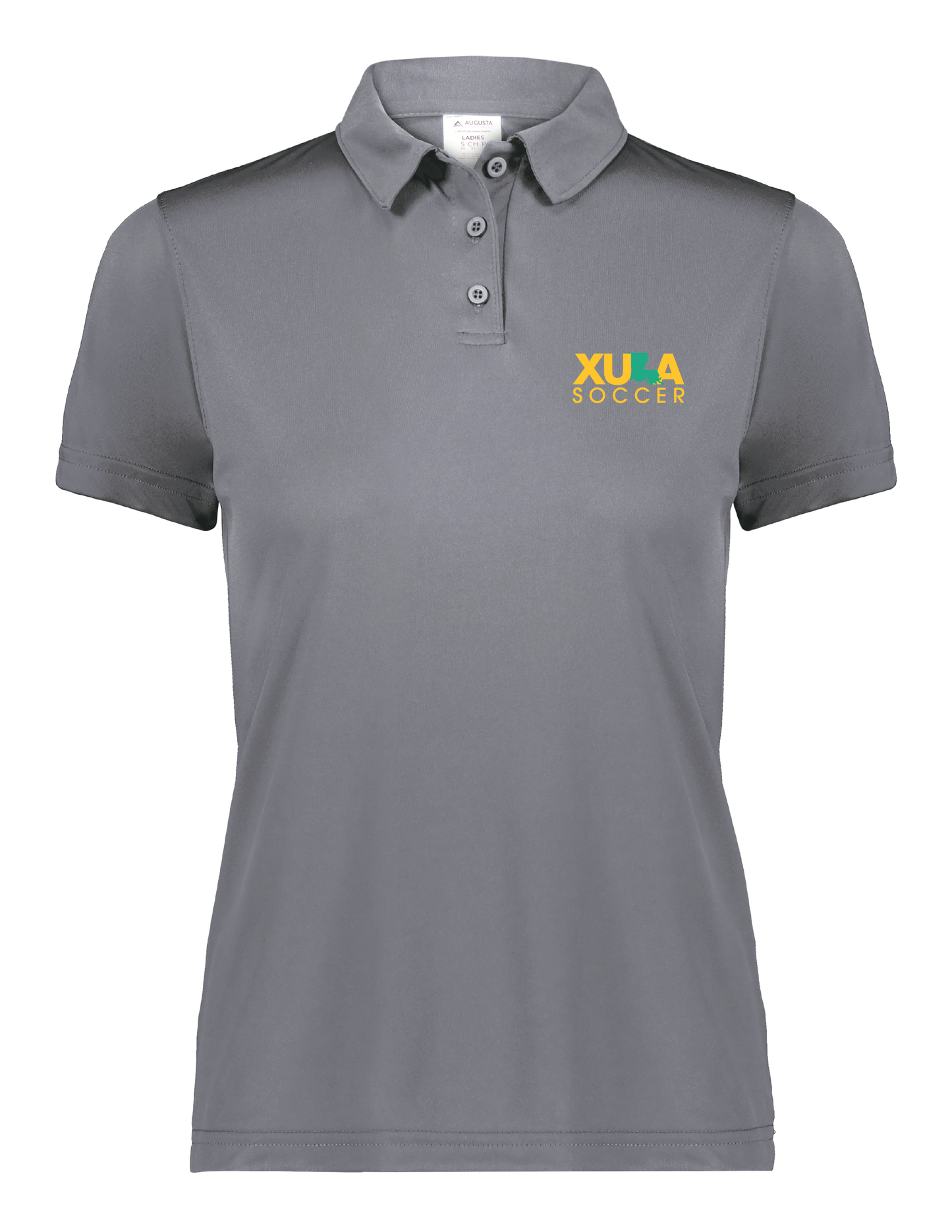 XULA Soccer Women's Vital Polo Xavier University Graphite Womens X-Small - Third Coast Soccer