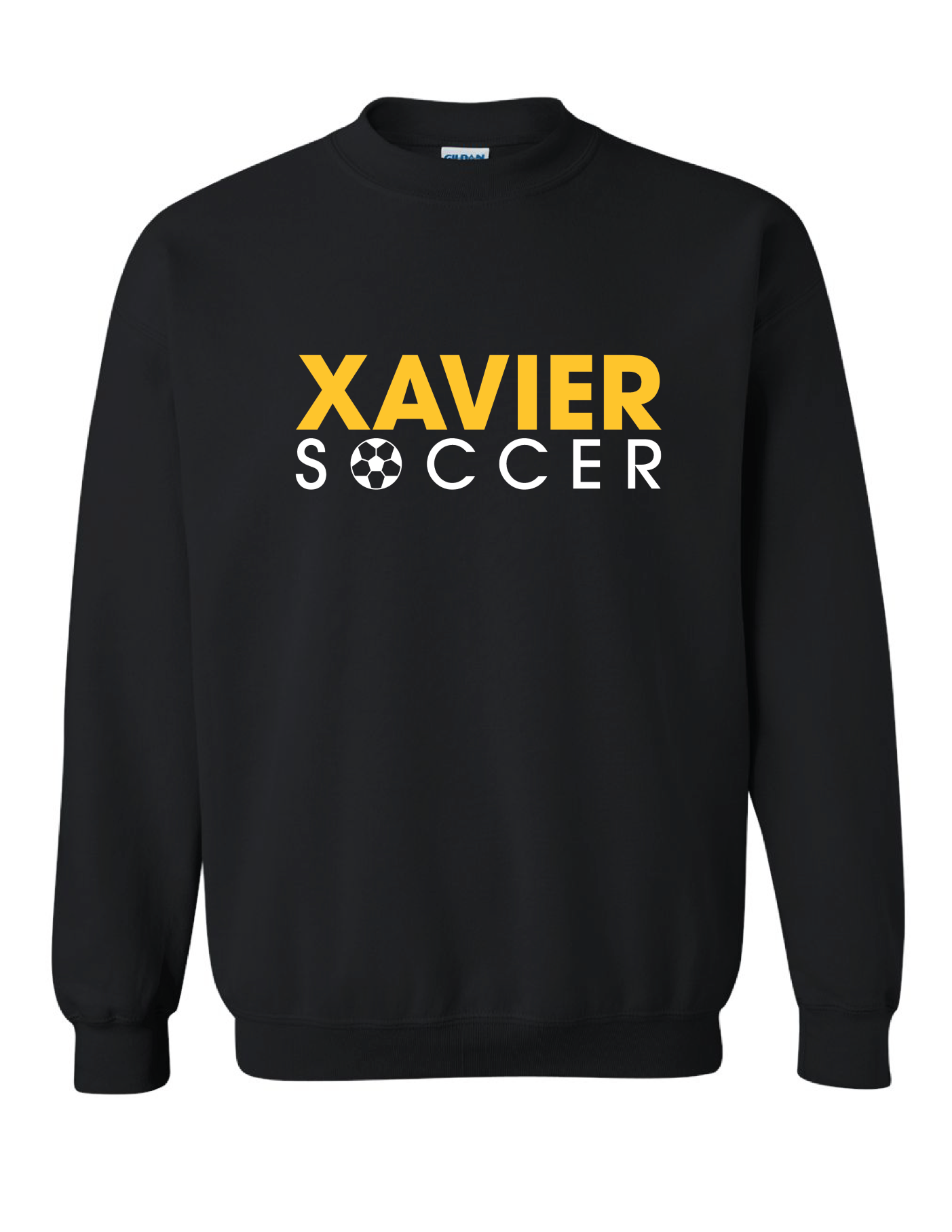 Xavier University Soccer Crewneck Sweatshirt Xavier University Black Mens Small - Third Coast Soccer