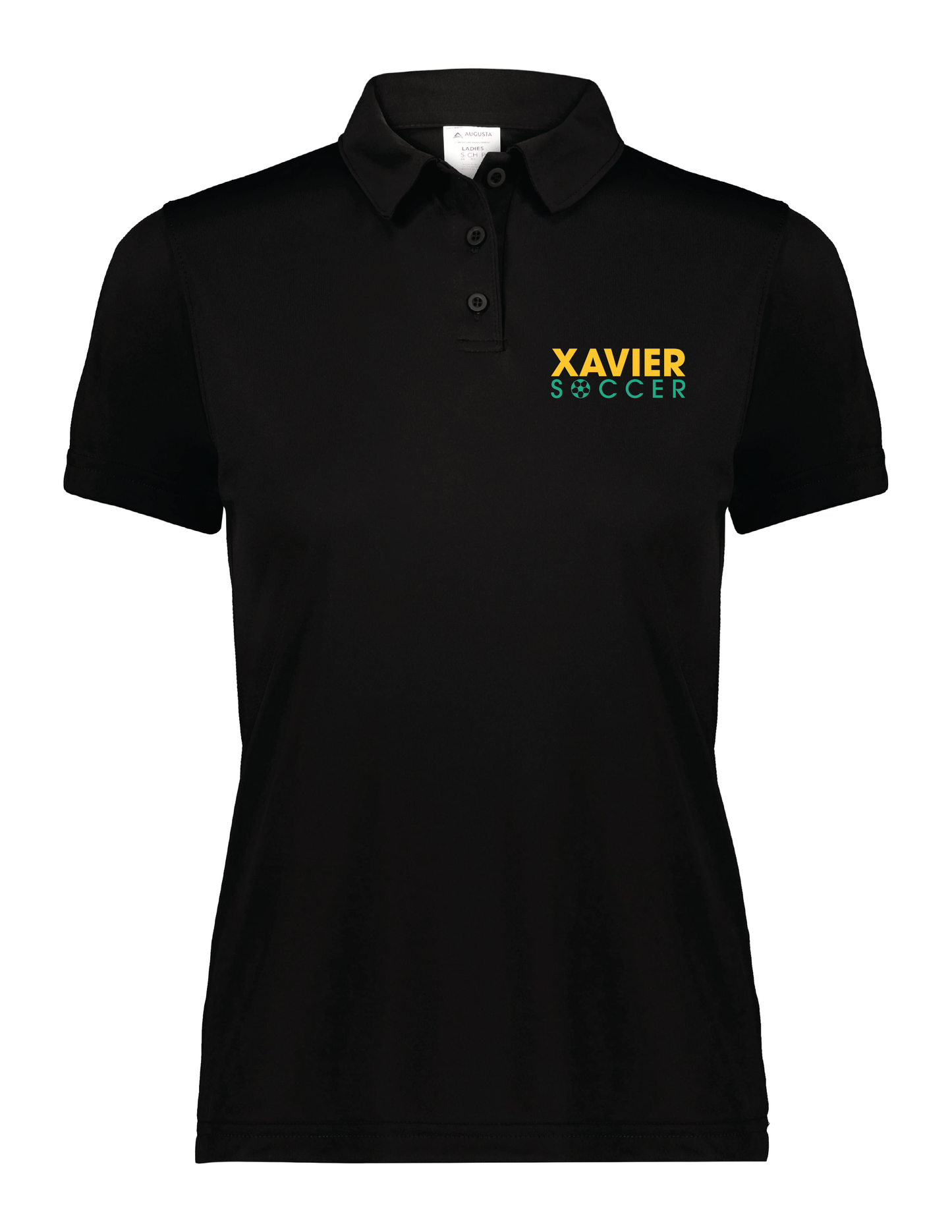 Xavier University Soccer Women's Vital Polo Xavier University Black Womens X-Small - Third Coast Soccer