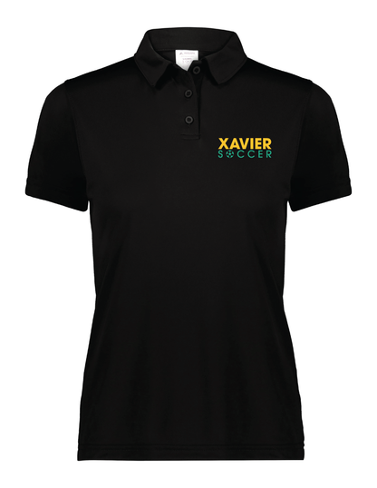 Xavier University Soccer Women's Vital Polo Xavier University Black Womens X-Small - Third Coast Soccer