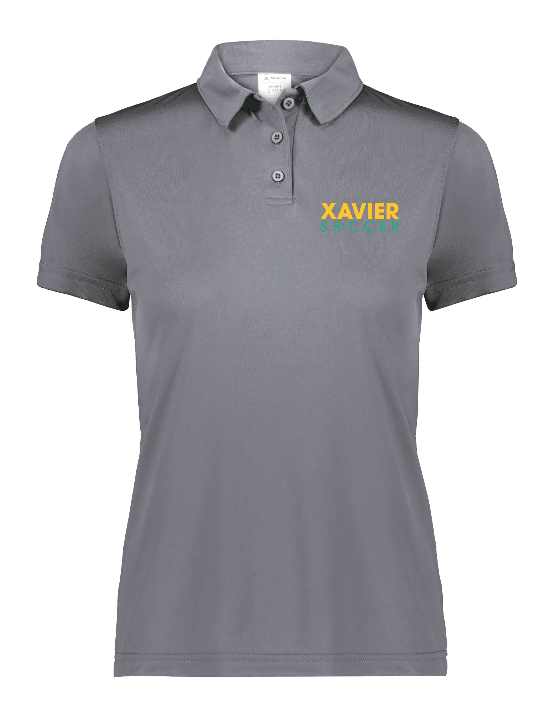 Xavier University Soccer Women's Vital Polo Xavier University Graphite Womens X-Small - Third Coast Soccer