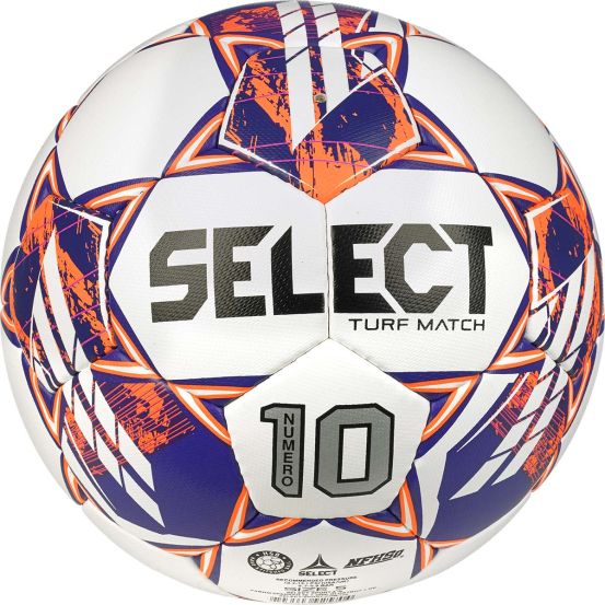 Select Numero 10 Turf V23 Ball - White/Orange Balls   - Third Coast Soccer
