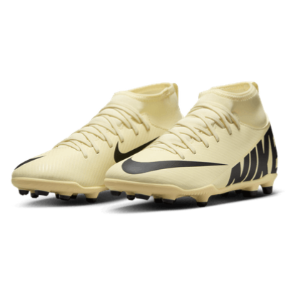 Nike Junior Mercurial Superfly 9 Club FG - Lemonade/Black Youth Footwear Lemonade/Black Youth 1 - Third Coast Soccer