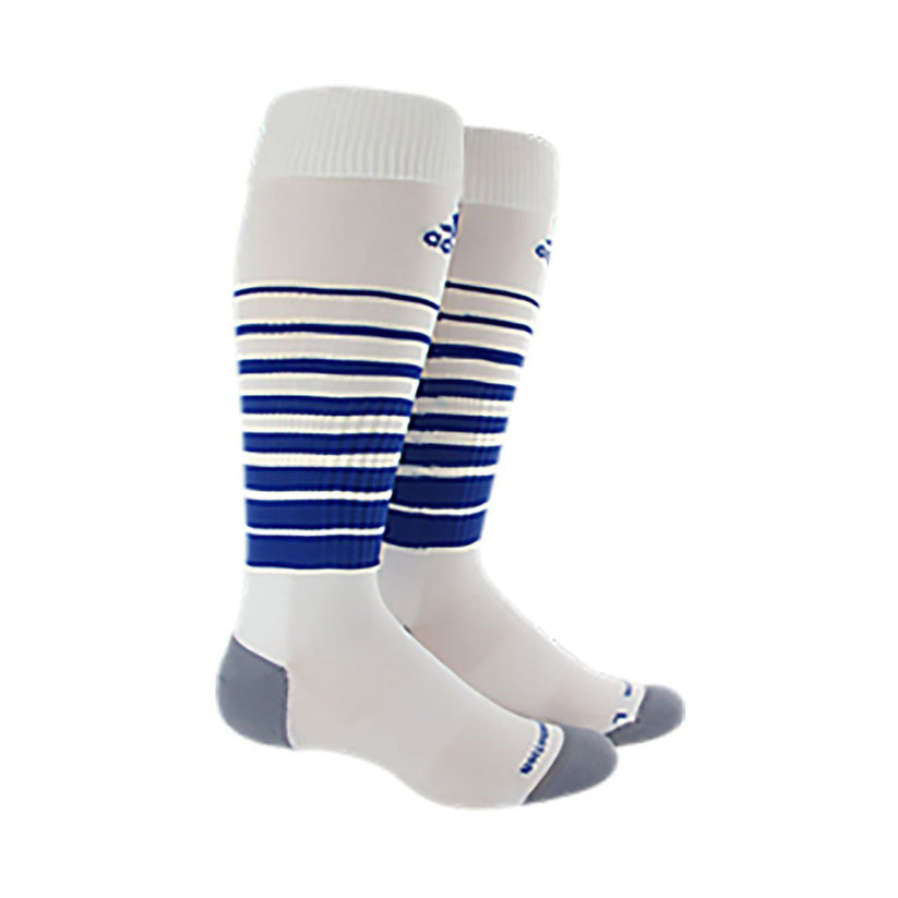 adidas Team Speed Sock - White/Cobalt Socks   - Third Coast Soccer