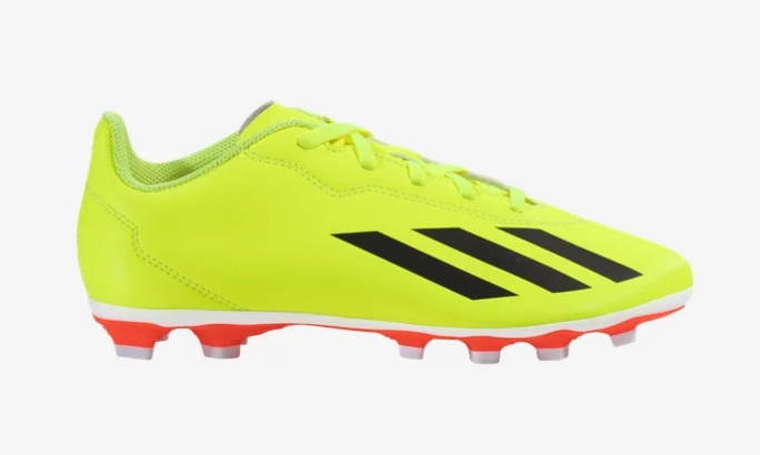 adidas Junior X CrazyFast Club FXG - Solar Yellow/Black/Red Youth Footwear   - Third Coast Soccer