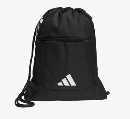 adidas Stadium Sackpack - Black/White Bags - Third Coast Soccer