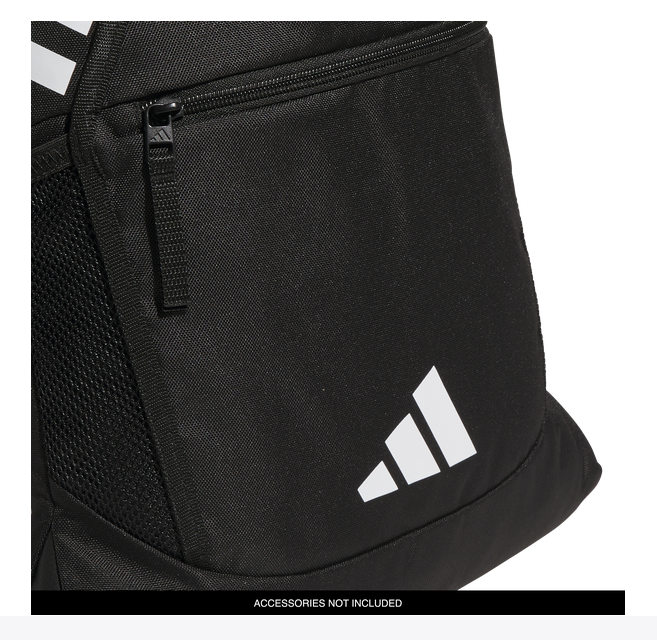 adidas Stadium Sackpack - Black/White Bags - Third Coast Soccer