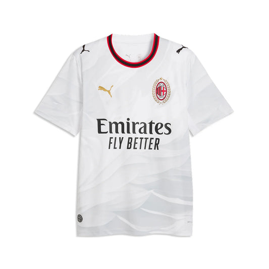 PUMA AC Milan Authentic Away Jersey 26/27 Club Replica Puma White/Victory Gold Mens Small - Third Coast Soccer