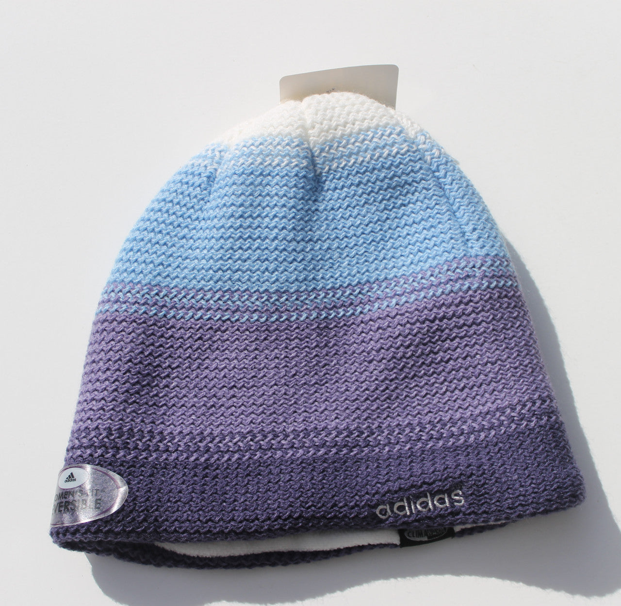 adidas Multicolor Reversible Beanie - Purple/Light Blue/White Hats Purple/Light Blue/White  - Third Coast Soccer