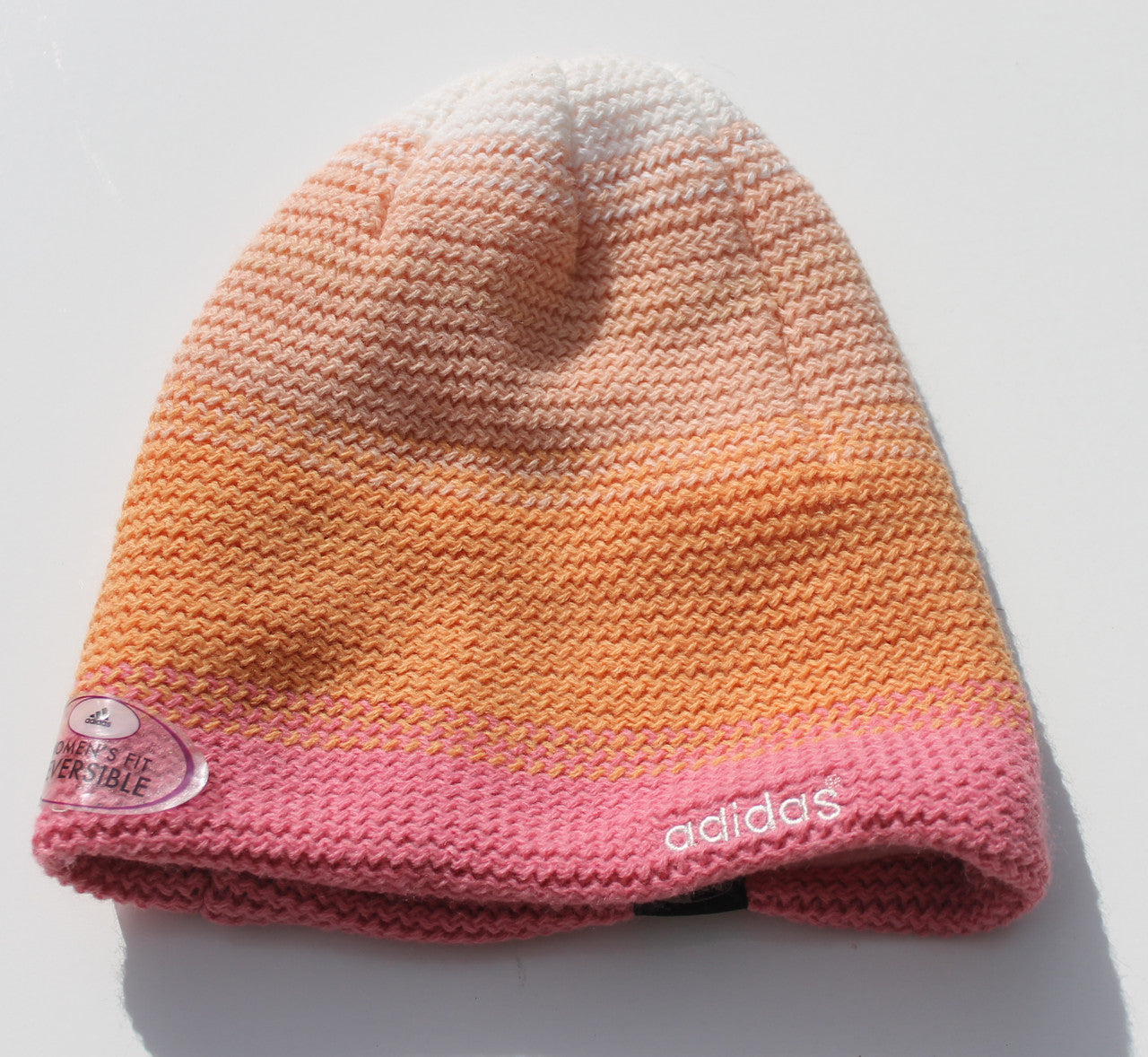 adidas Multicolor Reversible Beanie - Pink/Orange/Tan Hats Pink/Orange/Tan  - Third Coast Soccer