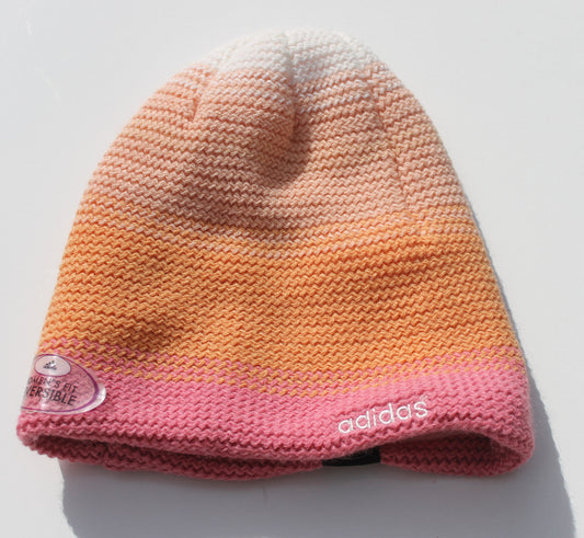 adidas Multicolor Reversible Beanie - Pink/Orange/Tan Hats Pink/Orange/Tan  - Third Coast Soccer