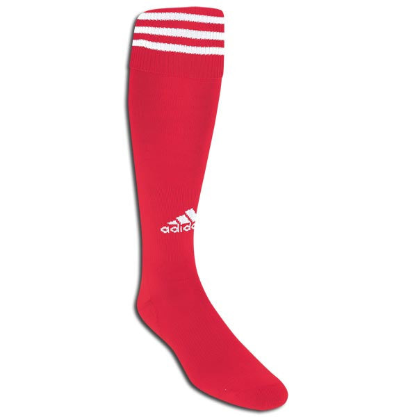 adidas Copa Zone Cushion Sock - Large - Red/White Socks Large (11-13, 10-13, Etc.) Red/White - Third Coast Soccer