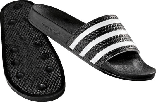 adidas Adilette Slide - Black/White Mens Sandals 6 Black/White - Third Coast Soccer