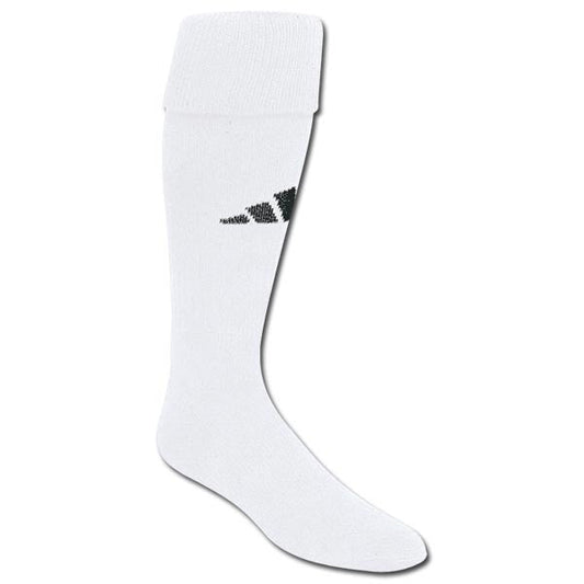 adidas Field Sock II Small - White Socks Small (5-7, 8-9, Etc.) White/Black - Third Coast Soccer
