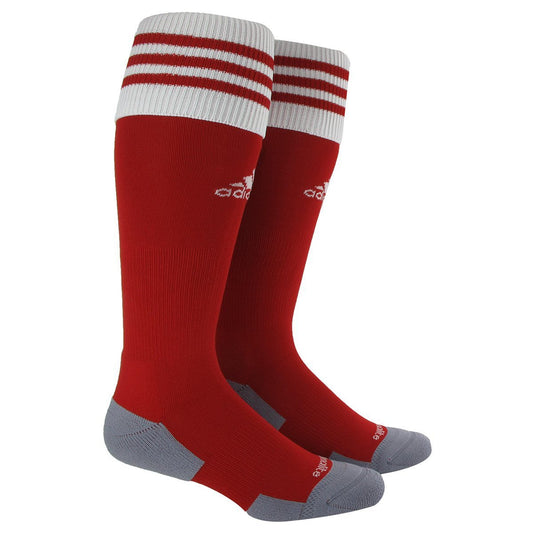 adidas Copa Zone Cushion Ii Soccer Sock Small - Universtity Red/White Socks Small (5-7, 8-9, Etc.) University Red/White - Third Coast Soccer