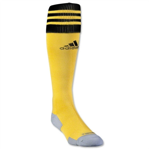 adidas Copa Zone Cushion II Soccer Sock Large - Crew Yellow/Black Socks Large (11-13, 10-13, Etc.) Crewyellow/Black - Third Coast Soccer