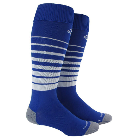 adidas Team Speed Soccer Sock Medium - Cobalt/White Socks Medium (8-10, 9-11, Etc.) Cobalt/White - Third Coast Soccer