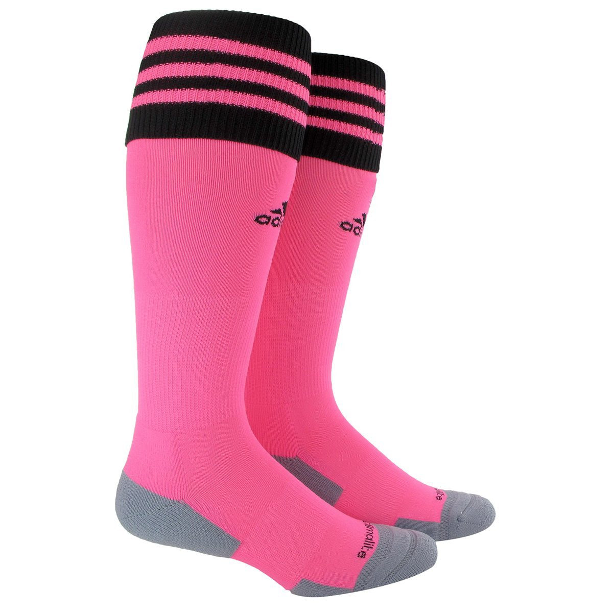 adidas Copa Zone Cushion Ii Soccer Sock Medium - Ultra Pop/Black Socks Medium (8-10, 9-11, Etc.) Ultra Pop/Black - Third Coast Soccer