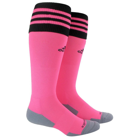 adidas Copa Zone Cushion Ii Soccer Sock Medium - Ultra Pop/Black Socks Medium (8-10, 9-11, Etc.) Ultra Pop/Black - Third Coast Soccer