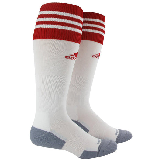 adidas Copa Zone Cushion Ii Soccer Sock Large - White/University Red Socks Large (11-13, 10-13, Etc.) White/University Red - Third Coast Soccer