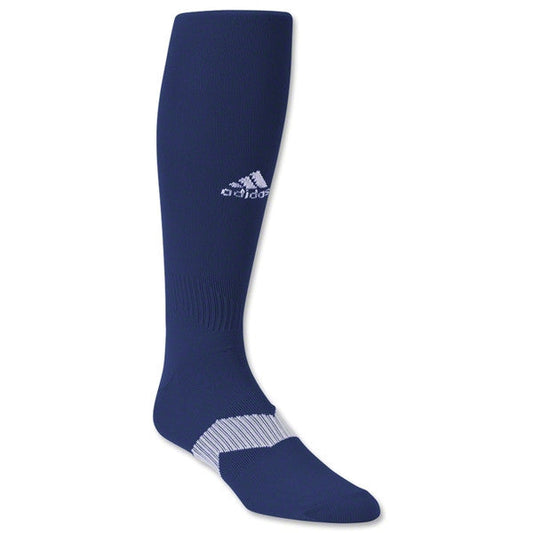 adidas Metro IV Sock - Dark Blue/White Socks Extra Small (Smaller Than 5-7) Dark Blue/White - Third Coast Soccer