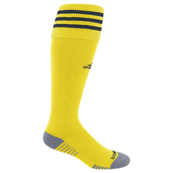 adidas Copa Zone Cushion Iii Sock - Crew Yellow/Black Socks Crew Yellow/Black Small (1Y-4Y) - Third Coast Soccer