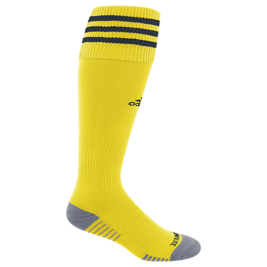 adidas Copa Zone Cushion Iii Sock - Crew Yellow/Black Socks Crew Yellow/Black Small (1Y-4Y) - Third Coast Soccer