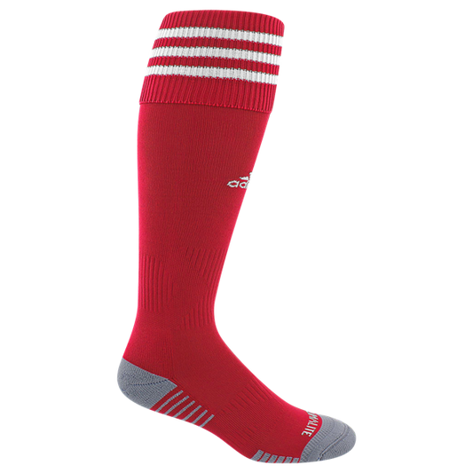 adidas Copa Zone Cushion Iii Sock - Red/White Socks University Red/White Small (5-7, 8-9, Etc.) - Third Coast Soccer