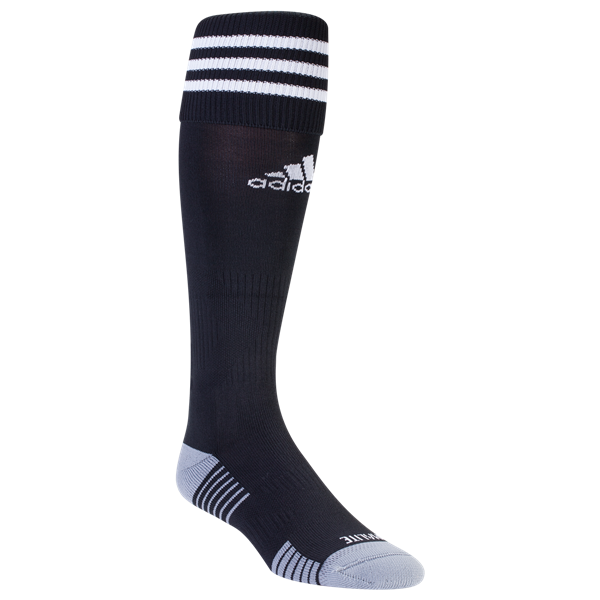 adidas Copa Zone Cushion IV Sock - Black/White Socks Small (1Y-4Y) Black/White - Third Coast Soccer