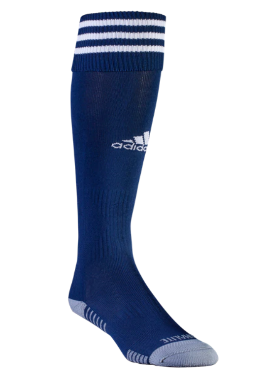 adidas Copa Zone Cushion IV Sock - Dark Blue/White Socks Dark Blue/White Small (1Y-4Y) - Third Coast Soccer