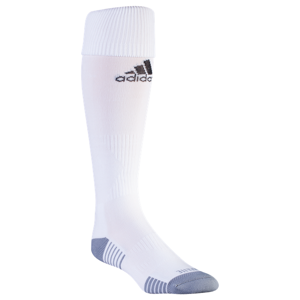 adidas Copa Zone Cushion IV Sock - White/White Socks Small (1Y-4Y) White/White - Third Coast Soccer