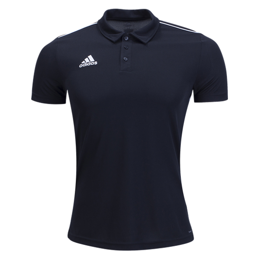 adidas Core 18 Polo - Black Polos Mens Small Black - Third Coast Soccer