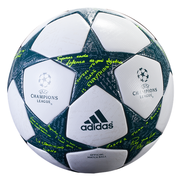 adidas Finale 16 Official Match Ball - White/Vapor Steel/Tech Green Balls White/Baporsteel/Techgreen 5 - Third Coast Soccer