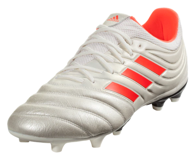 adidas Copa 19.3 FG - Off White/Solar Red Mens Firm Ground Mens 8 Off White/Solar Red/Black - Third Coast Soccer