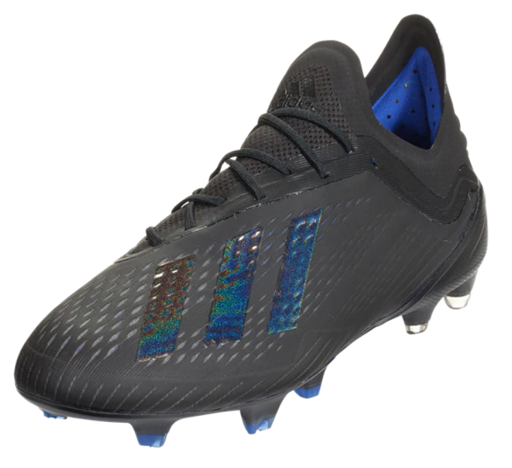 adidas X 18.1 FG - Black/Black/Bold Blue Mens Firm Ground Mens 6.5 Black/Black/Bold Blue - Third Coast Soccer