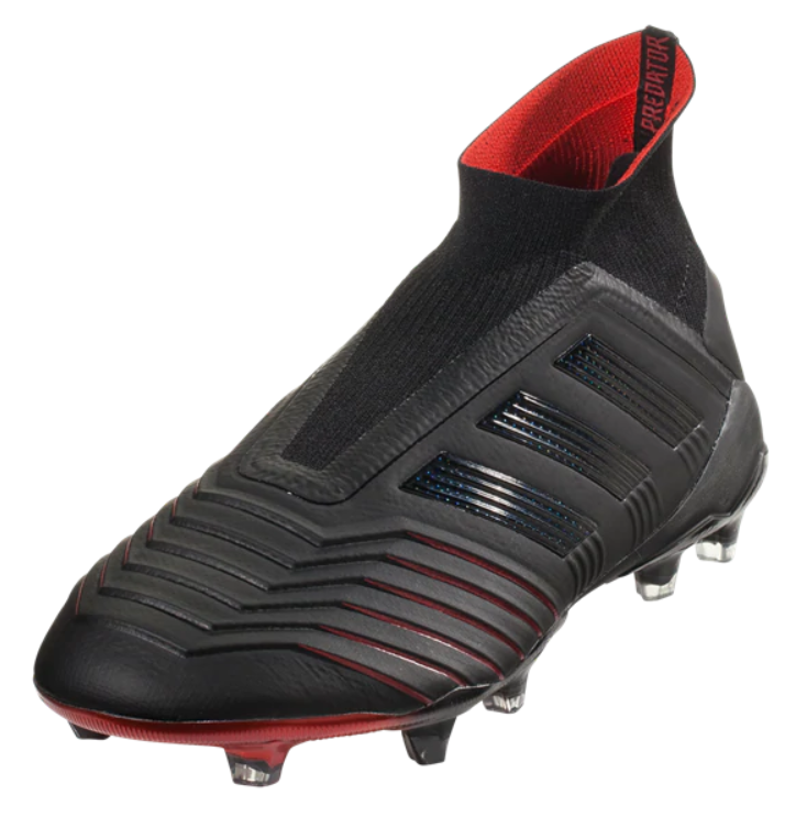 adidas Predator 19+ FG - Black/Black/Active Red Mens Firm Ground Mens 6.5 Black/Black/Red - Third Coast Soccer