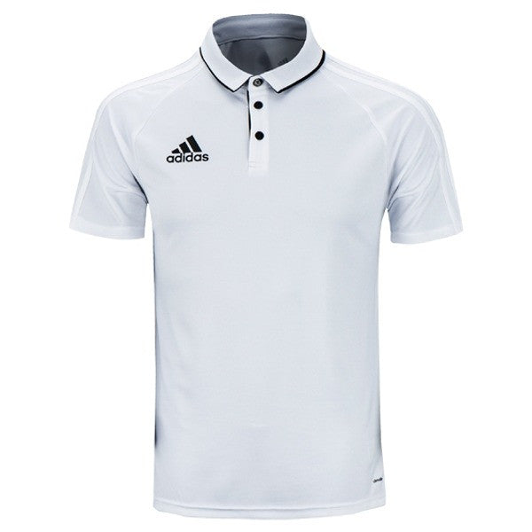 adidas Tiro 17 Polo - White/Black Polos White Mens Small - Third Coast Soccer