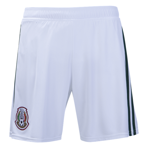adidas Mexico 2018 Home Short International Replica White/Cgreen Mens Small - Third Coast Soccer