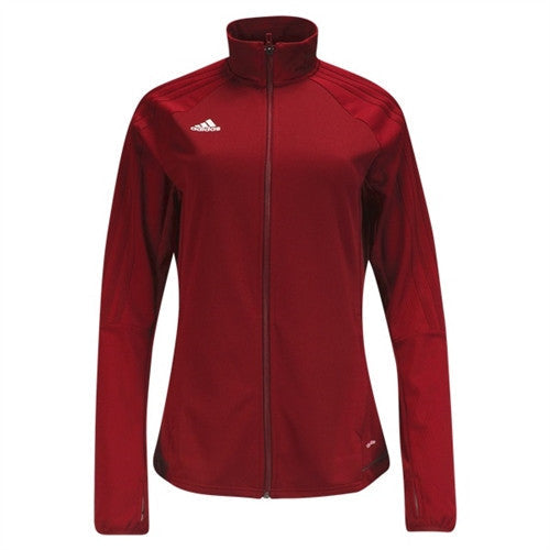 adidas Women's Tiro 17 Training Jacket - Bold Red/White Jackets   - Third Coast Soccer