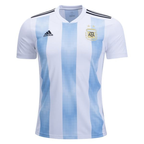 adidas Argentina Home Jersey 2018 International Replica White/Clearblue/Black Mens Small - Third Coast Soccer