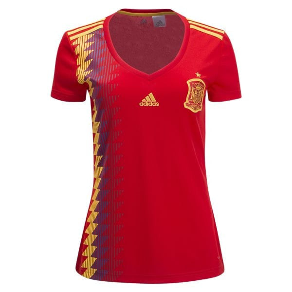 adidas Spain Womens Home Jersey 2018 International Replica Red/Boldgold Womens 2Xs - Third Coast Soccer