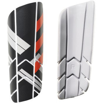adidas Ghost Pro Shinguard - Black/Clear Onix/Solar Red Adult Shinguards Black/Clear Onix Solar Red Small - Third Coast Soccer
