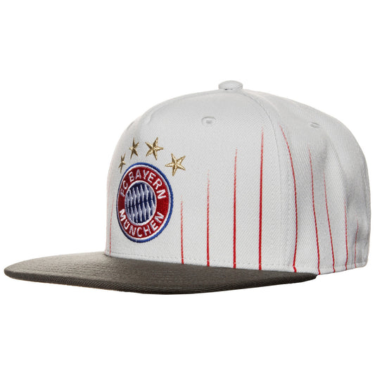 adidas Bayern Munich Flat Cap 17/18 Hats Crystal White/Cinder  - Third Coast Soccer