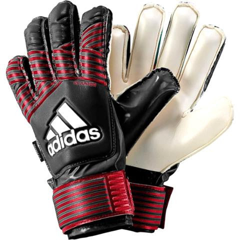 adidas Ace Fingersave Junior - Black/FC Bayern True Red/White Gloves Black/Fcb True Red/White 8 - Third Coast Soccer